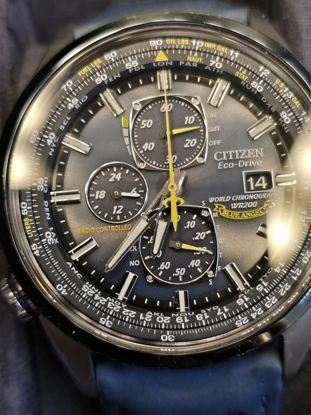 Citizen Eco-Drive World Chronograph Blue Angels Watch